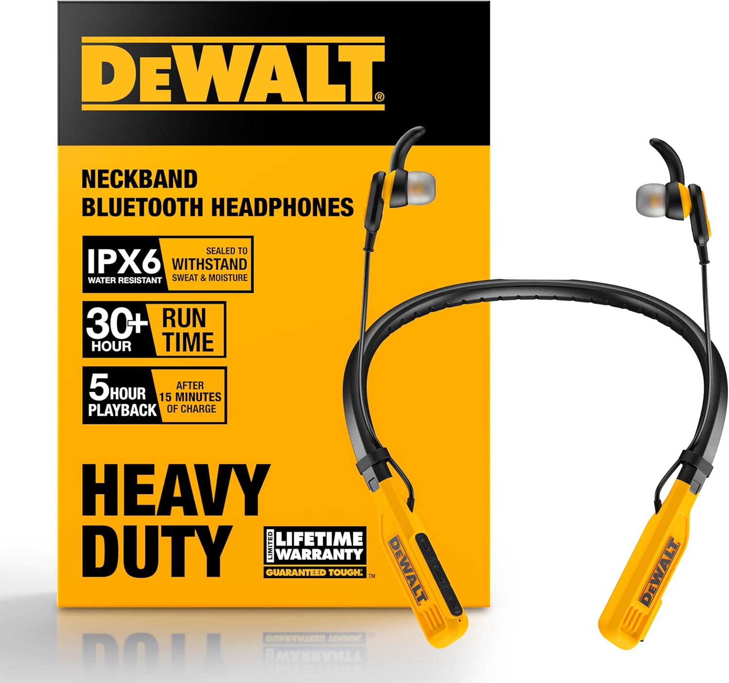 DEWALT Bluetooth Neckband Headphones