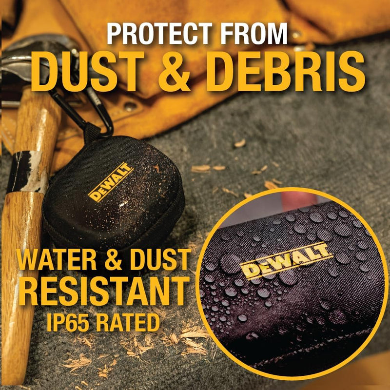 DEWALT Protective Headphone Case – TWS Earbuds & Wearable Speaker