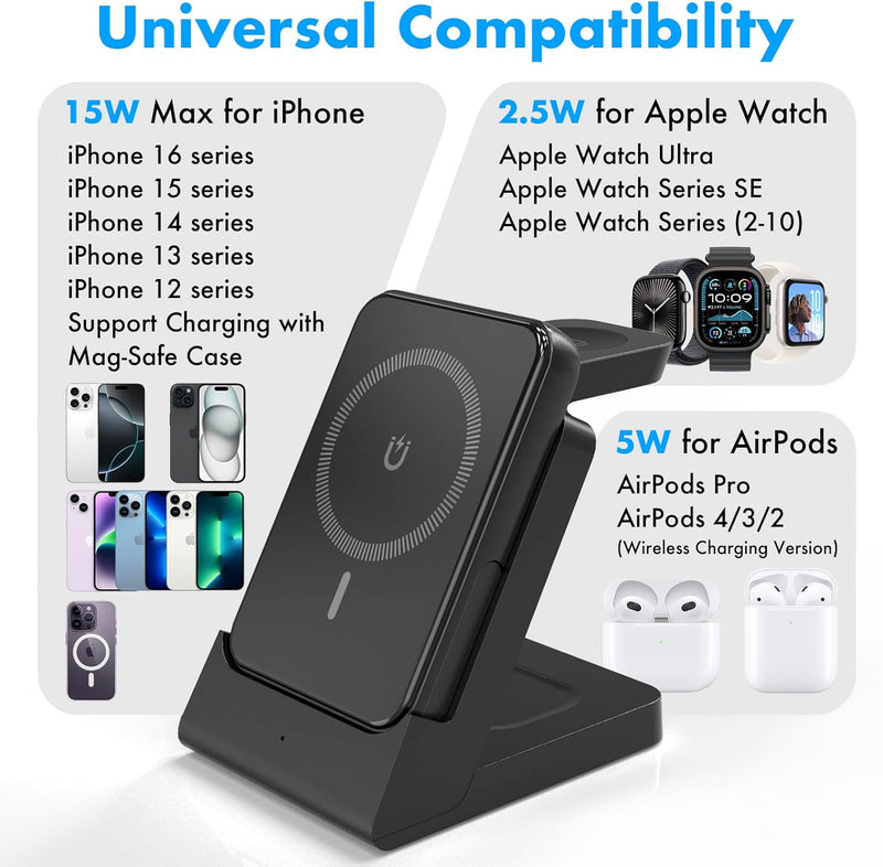 4-in-1 MagSafe Fast Charging Station – iPhone, Watch, AirPods
