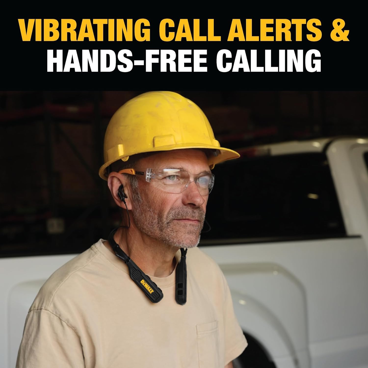 DEWALT Black Edition 2-in-1 Neckband Headphones & Wearable Speaker - Thumbnail 2