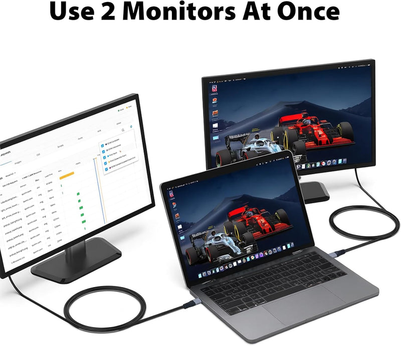 Cyberguys USB-C to VGA Cable – 1080P@60Hz Type-C to VGA Cord, Gold-Plated