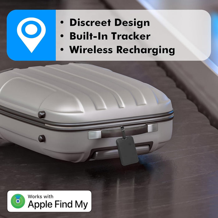 Travel Depot Discreet Luggage Tag – Apple Find My Trackable, Wireless Charge