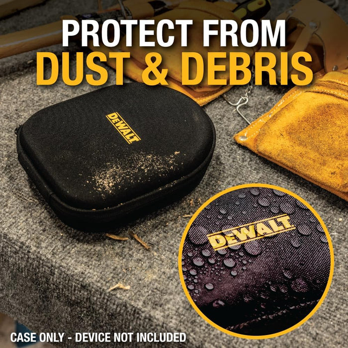DEWALT Heavy Duty Protective Case – Neckband Earbuds Travel Storage