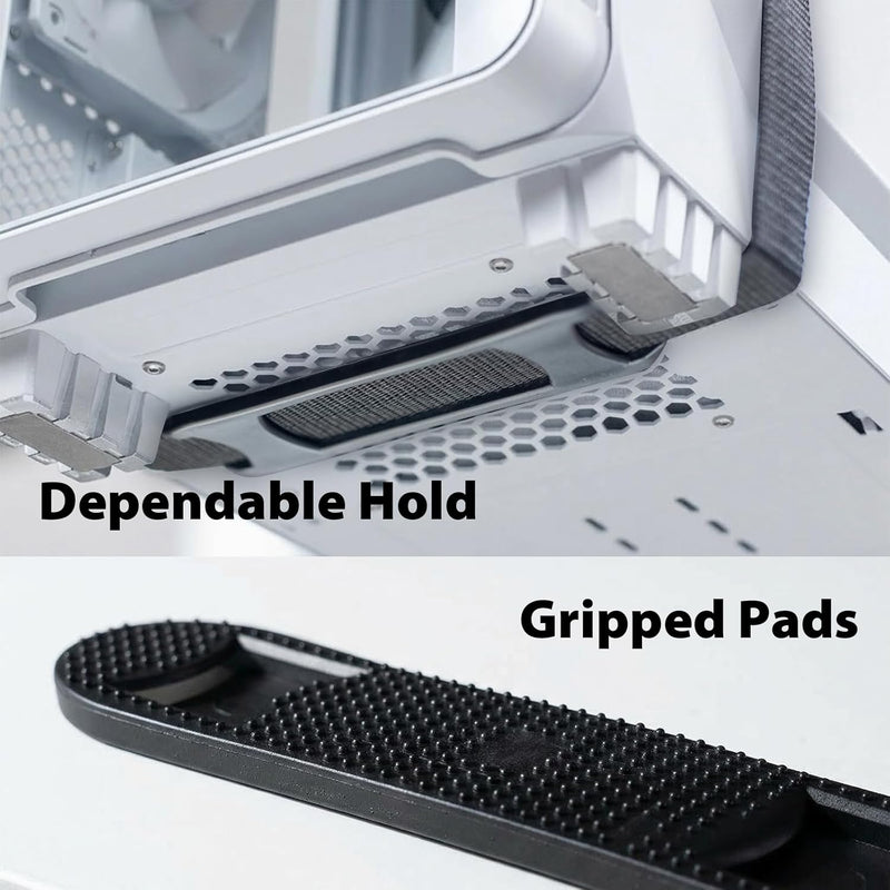 Economical Under Desk PC Mount, Adjustable Steel Frame – 44 lb Capacity