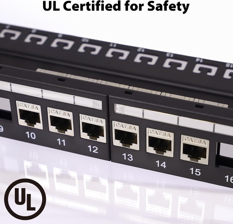 Cyberguys 90° Shielded CAT6A Keystone Jacks 6-Pack – Metal Housing