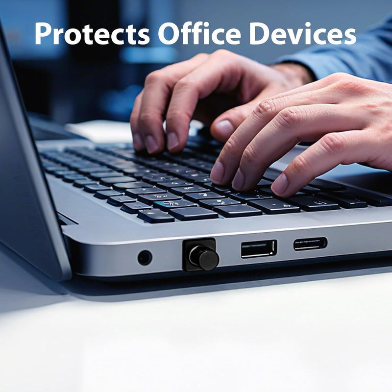 Cyberguys RJ45 Dust Cover Caps, Black – 50-Pack