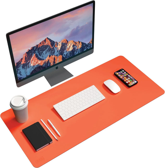 BLACK+DECKER Faux Leather Desk Mat – Keyboard & Mouse Pad, Office Desk Protector