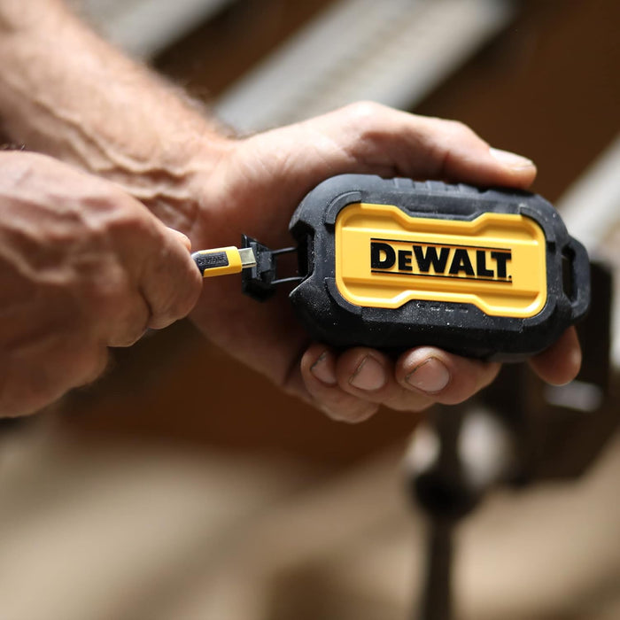 DEWALT Heavy Duty Portable Charger, 10,000mAh Power Bank w/USB-C Port, Fast Charging Battery Pack for iPhone 15/14/13 Series, Samsung Galaxy & More