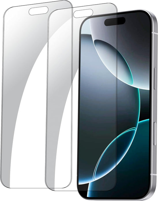 BLACK+DECKER 9H+ Tempered Glass for iPhone Screen Protector [Military Grade Shatterproof & Easy Install] Screen Protector for iPhone Tempered Glass Full Coverage Protection, 2 Packs