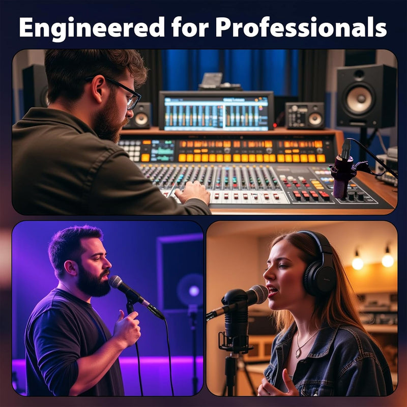 Cyberguys XLR Microphone Cable 2-Pack – XLR Male to Female Balanced Audio Cords