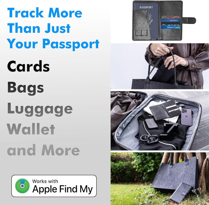 Travel Depot Passport Holder – Apple Find My Trackable Cover, 6-Month Battery