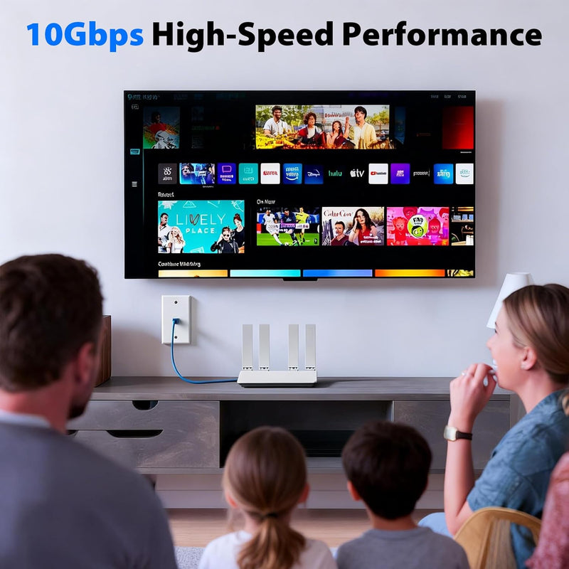 Cyberguys CAT6A Keystone Jack 90° Slim Profile with Punch-Down Stand – 24-Pack