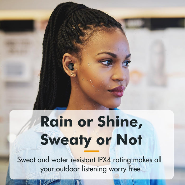 Mini Wireless Earbuds – Auto Pairing, Lightweight IPX4 Headphones w/Mic & Charging Case