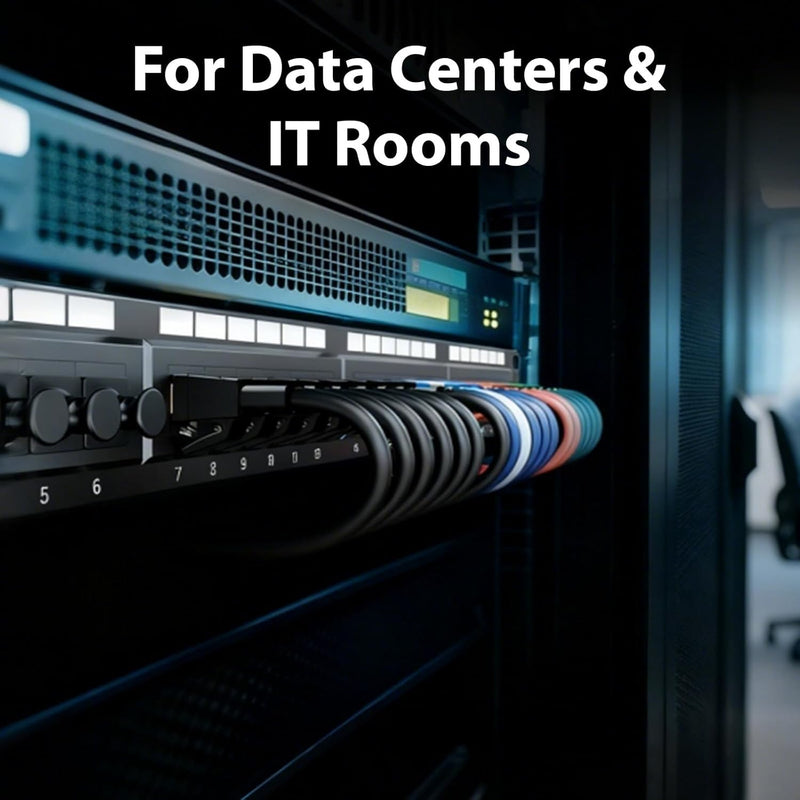 Cyberguys RJ45 Dust Cover Caps, Black – 50-Pack