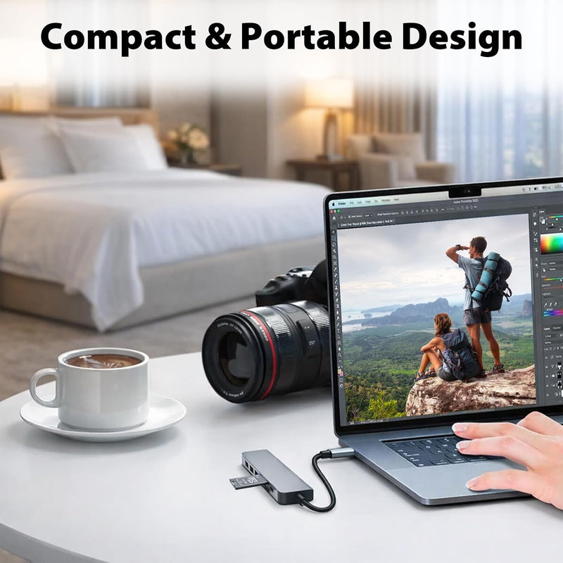 Cyberguys 7-in-1 USB-C Hub with 4K HDMI, 100W PD and Card Reader