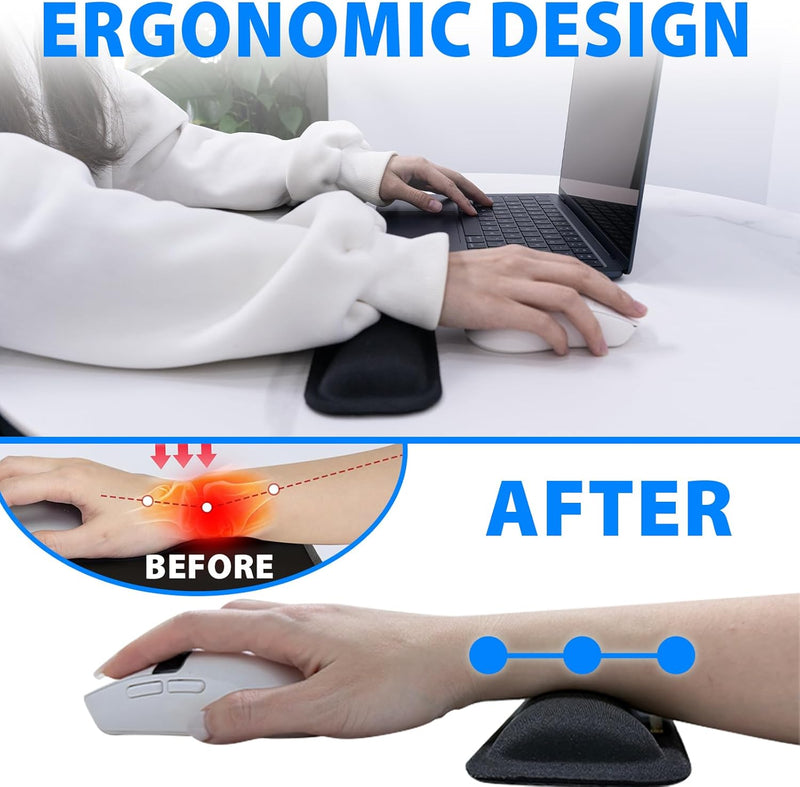 Cyberguys Ergonomic Mouse Wrist Rest, Silicone Gel with Non-Slip Base