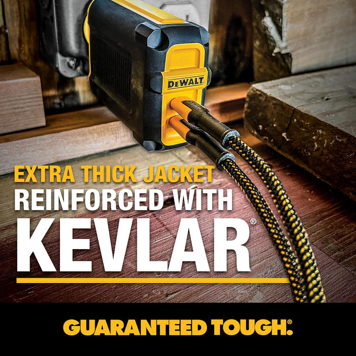 DEWALT 100W USB-C Cable – 6ft Kevlar-Reinforced PD Fast Charging Cord for Jobsite, iPhone, MacBook, Samsung