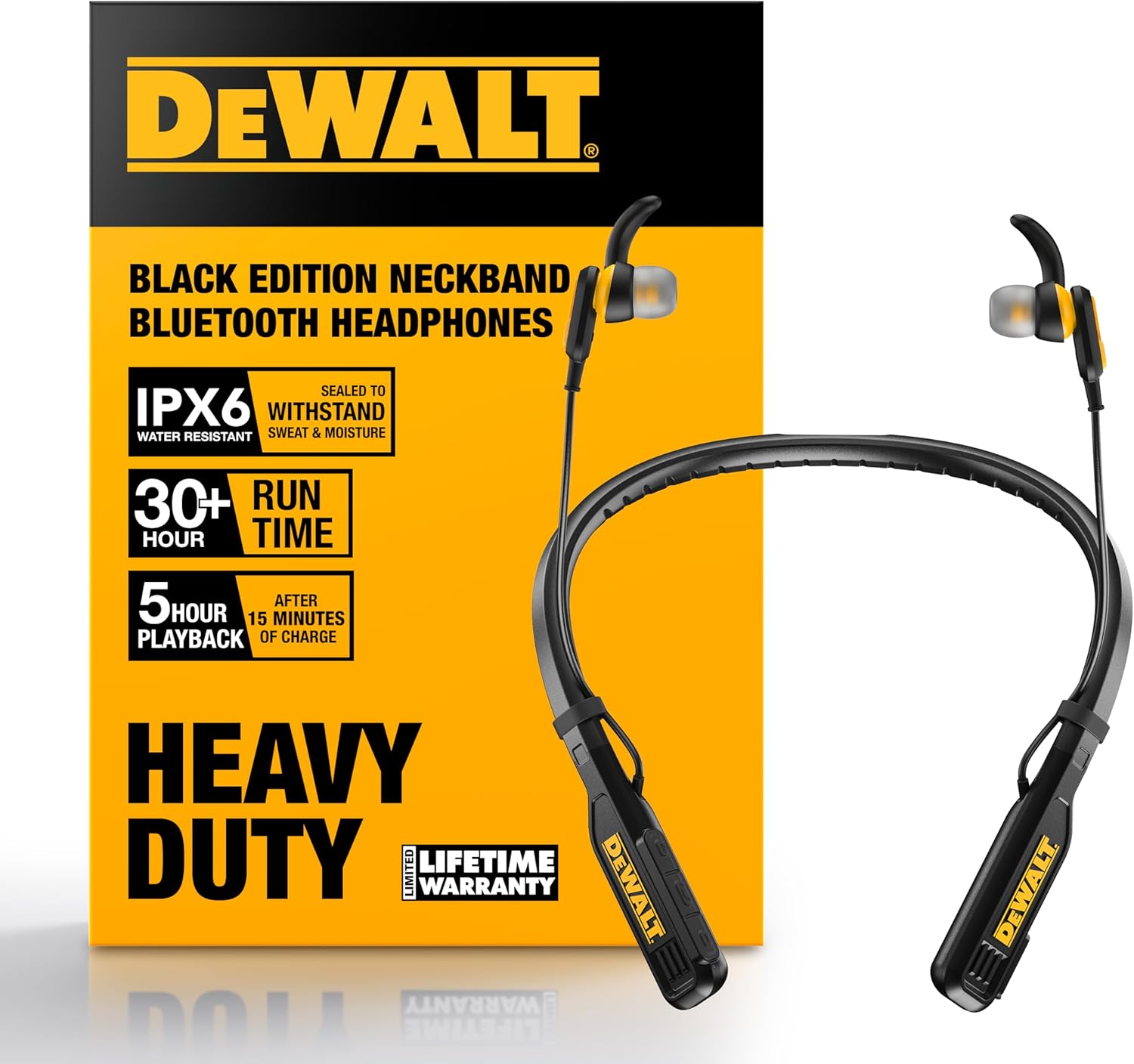 DEWALT Bluetooth Neckband Headphones - Thumbnail 2