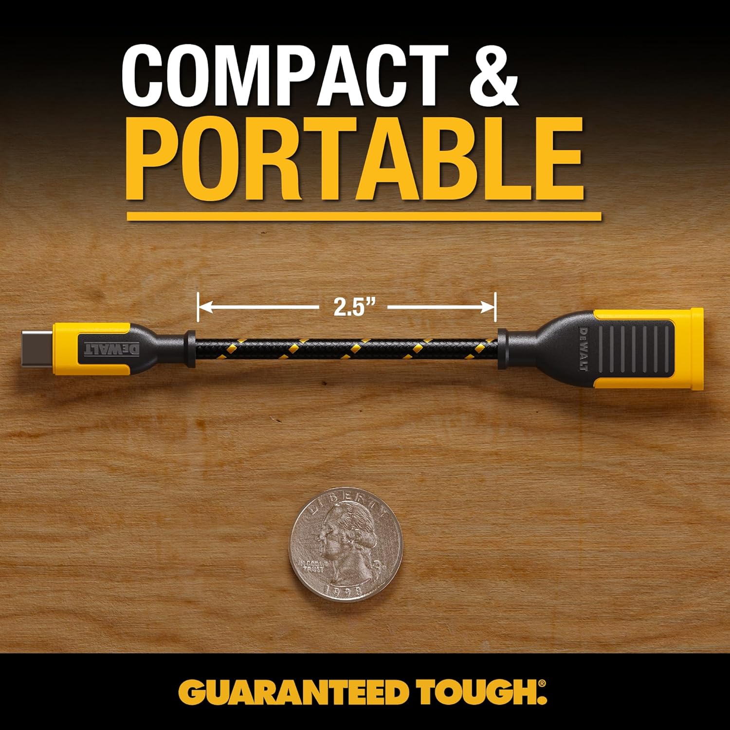 DEWALT USB-A to USB-C Adapter (2-Pack) - Thumbnail 2