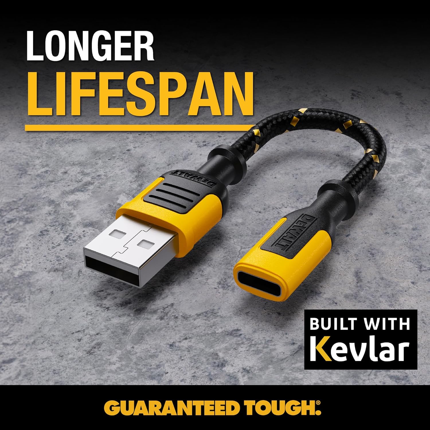 DEWALT Heavy Duty USB to USB-C Adapter (2-Pack) - Thumbnail 2