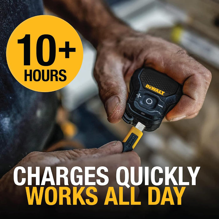 DEWALT Wearable Bluetooth Speaker [Black Edition]