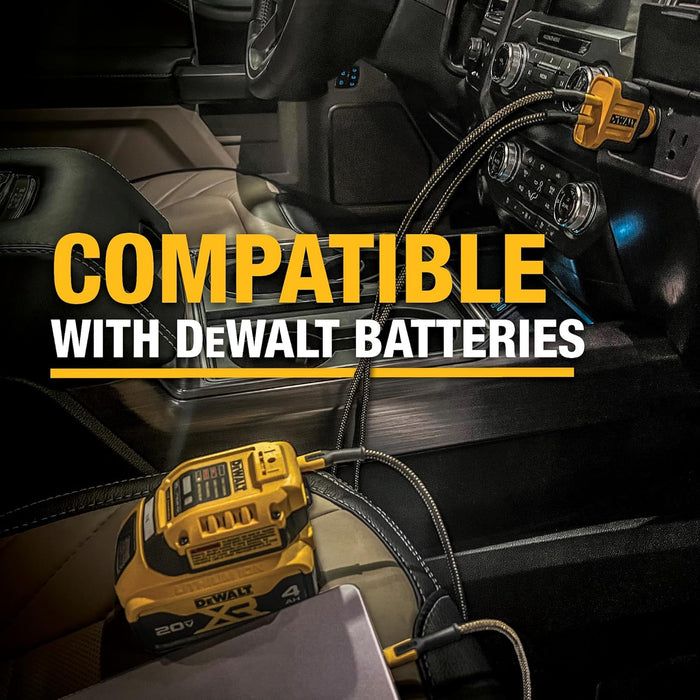 DEWALT 100W USB-C Cable – 6ft Kevlar-Reinforced PD Fast Charging Cord for Jobsite, iPhone, MacBook, Samsung