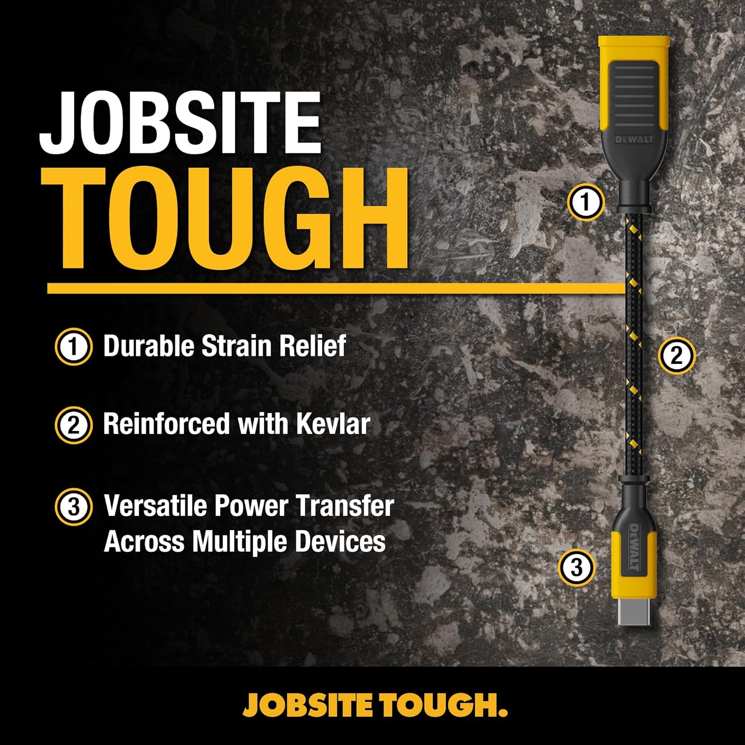 DEWALT USB-A to USB-C Adapter (2-Pack) - Thumbnail 5