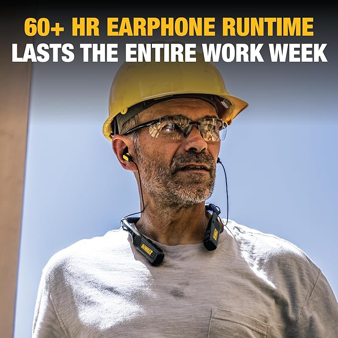 DEWALT Black Edition 2-in-1 Neckband Headphones & Wearable Speaker - Thumbnail 4