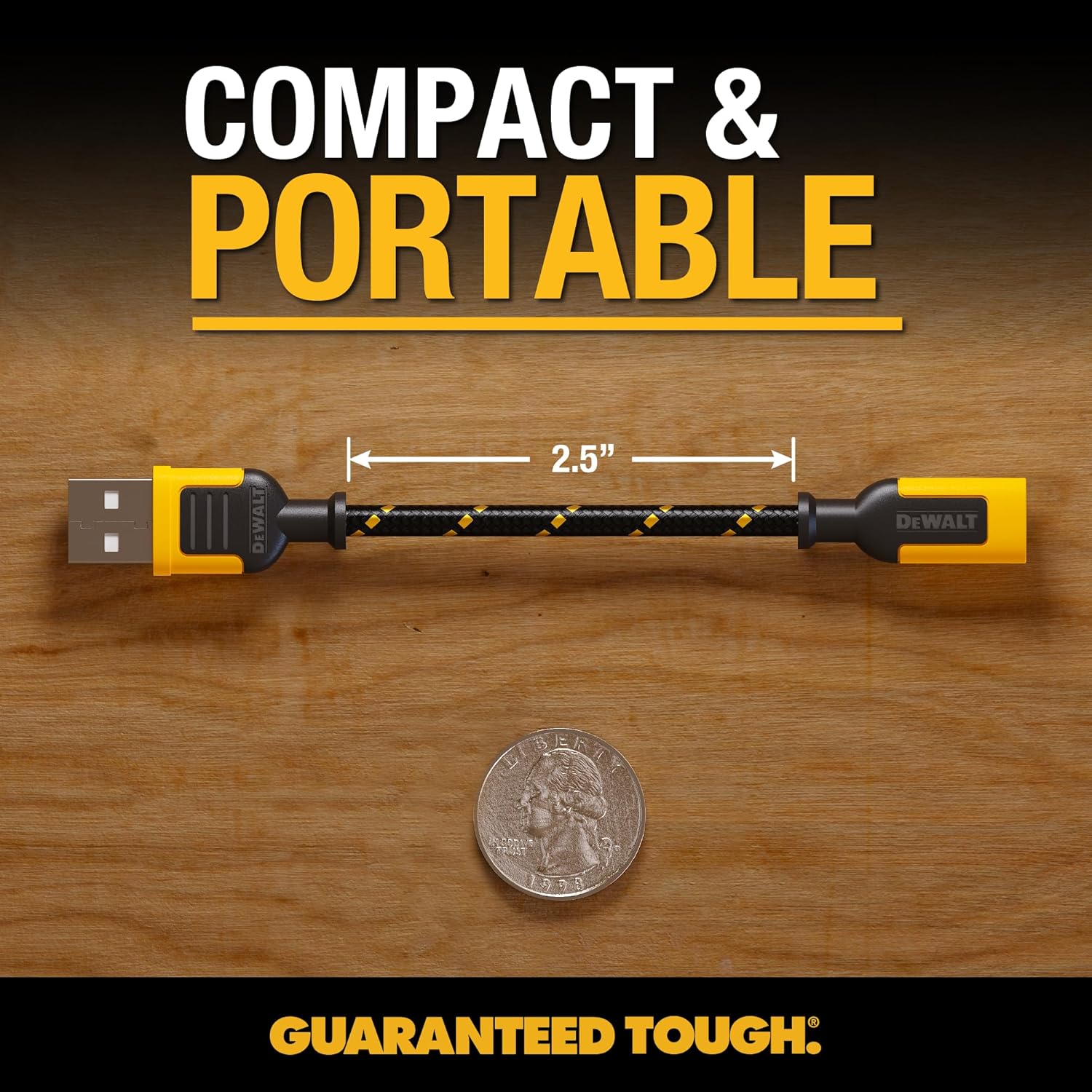 DEWALT Heavy Duty USB to USB-C Adapter (2-Pack) - Thumbnail 3