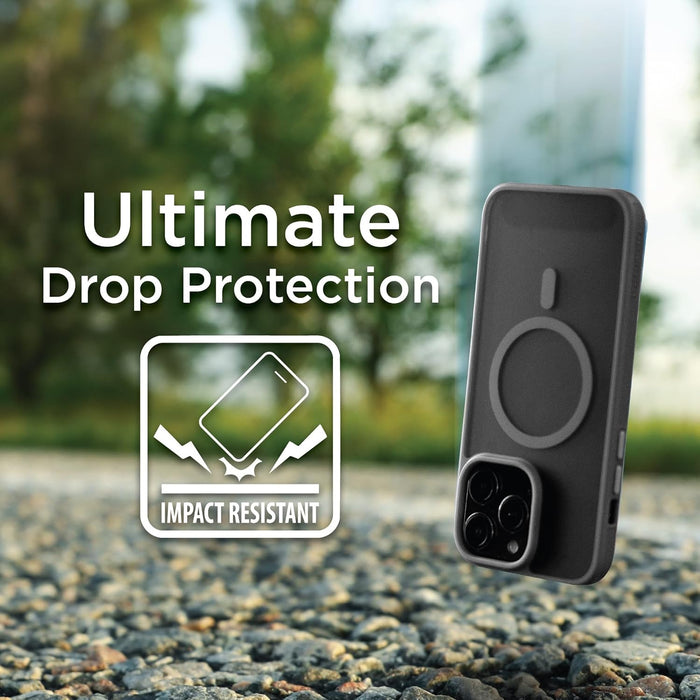 BLACK+DECKER for iPhone 15 Series Case, Compatible with MagSafe, Shockproof Military-Grade Protection, Magnetic Phone Case for iPhone 15 Series, Changeable Buttons & Lanyard