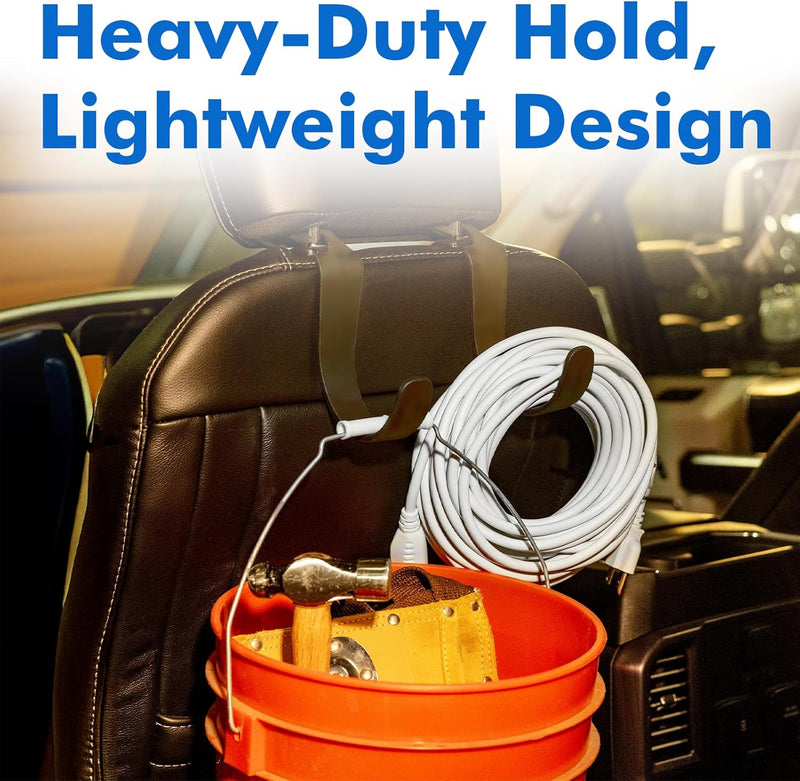 TRAVEL DEPOT XL Heavy-Duty Car Headrest Hooks – Universal Vehicle Seat Hangers