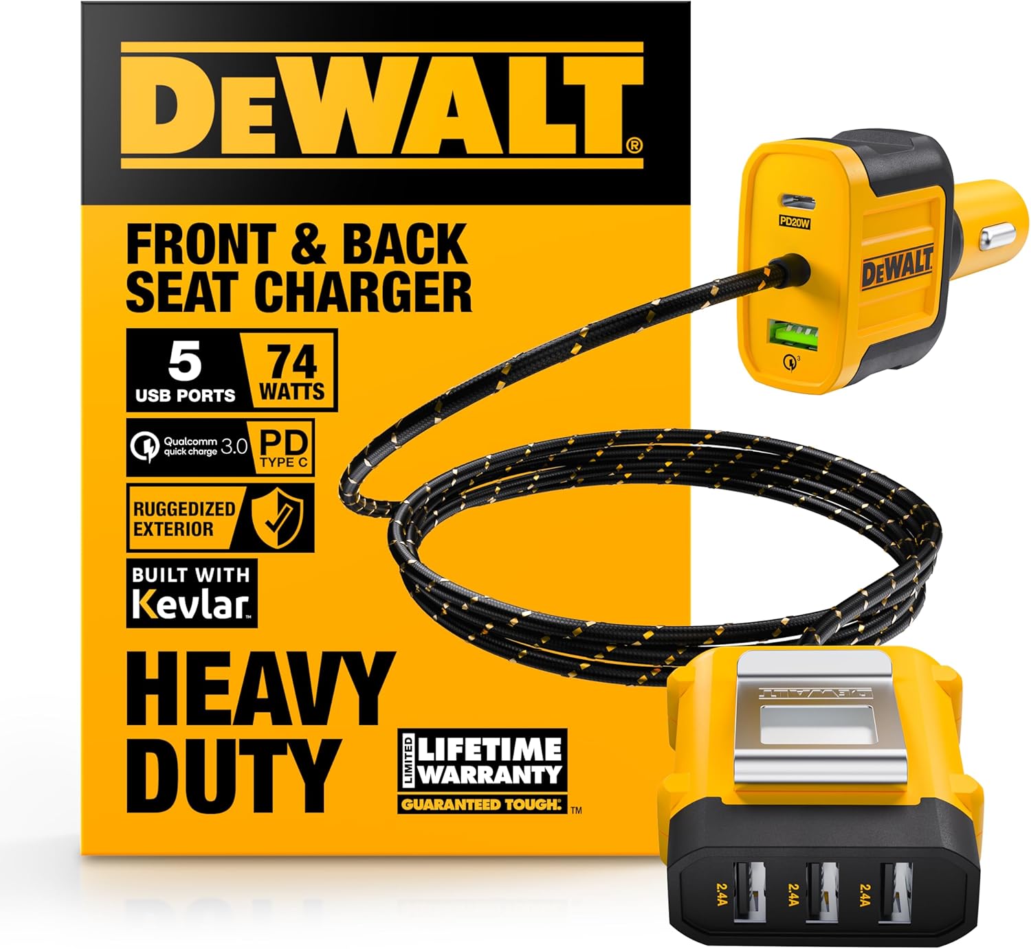 DEWALT Car Charger Hub