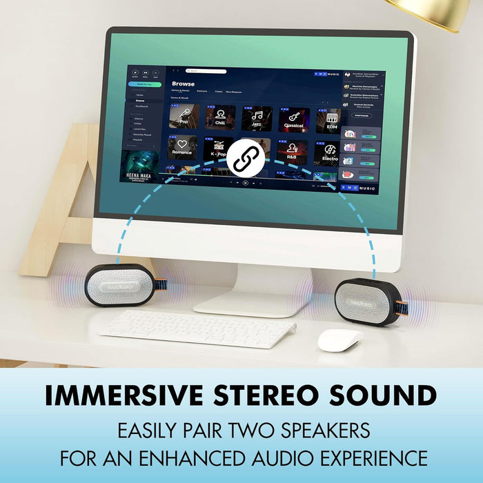 Magnetic Bluetooth Speaker – IP66 Waterproof Portable Wireless Speaker for Golf Cart & Outdoor Use