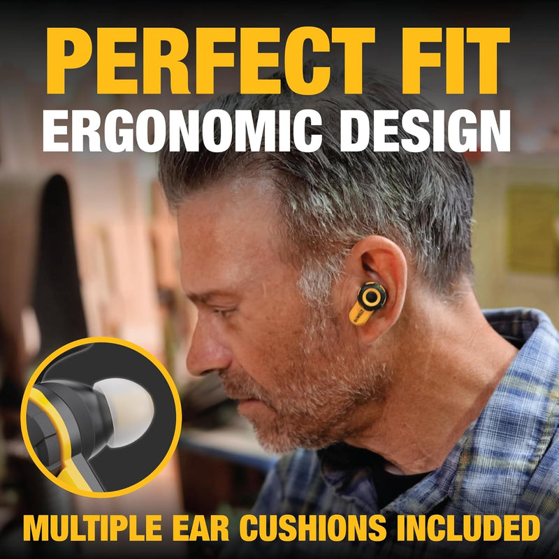 DEWALT Pro X2 ANC True Wireless Earbuds – 38dB Noise Canceling