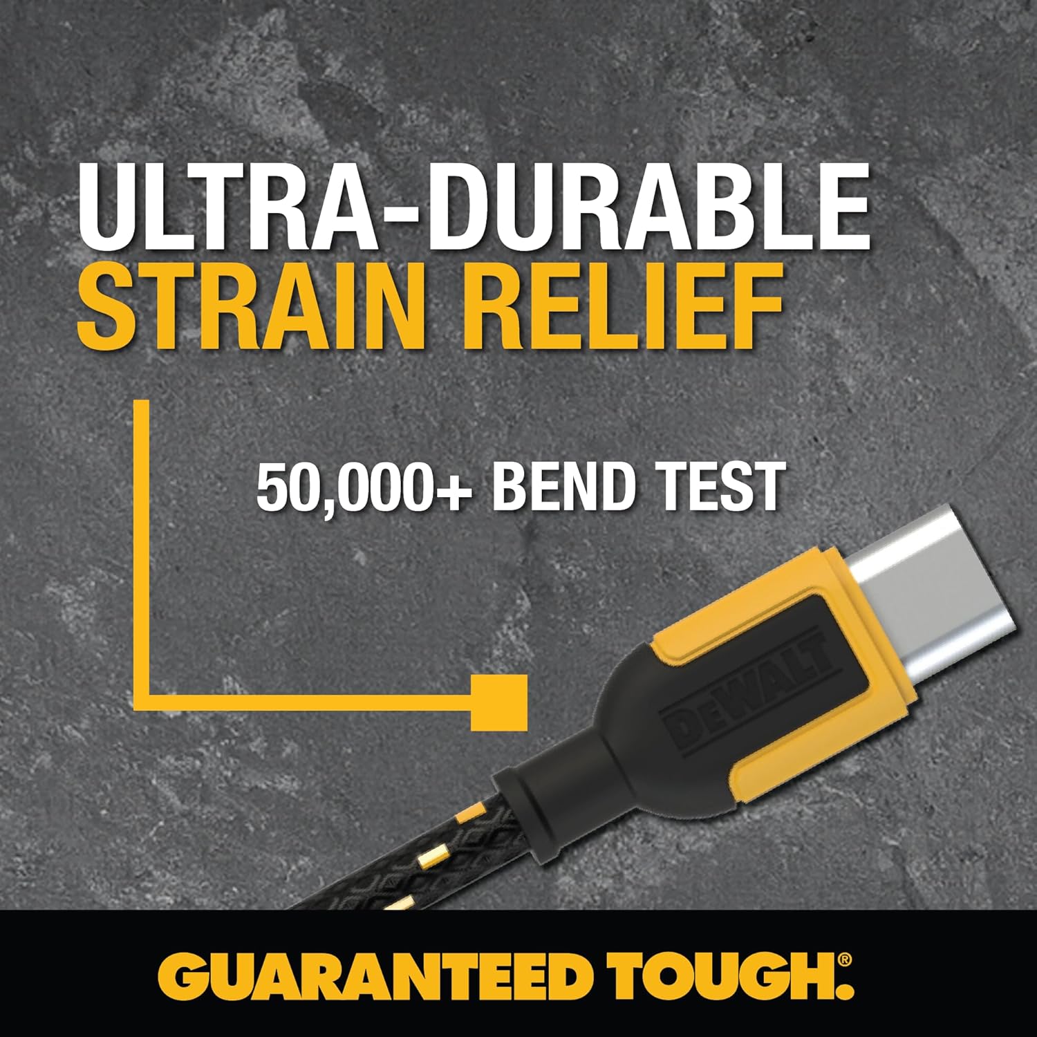 DEWALT Heavy Duty USB-C to USB-C Short Cable (2-Pack, 6in) - Thumbnail 4