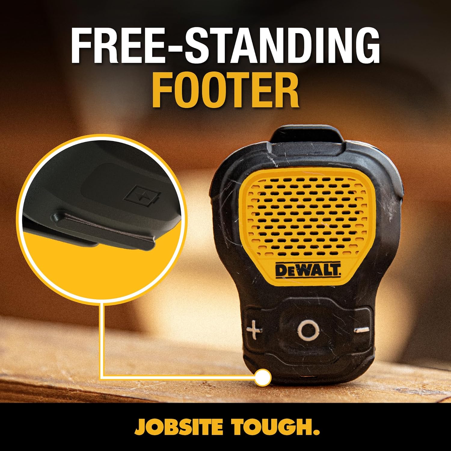DEWALT Wearable Bluetooth Speaker – Yellow — Cyberguys