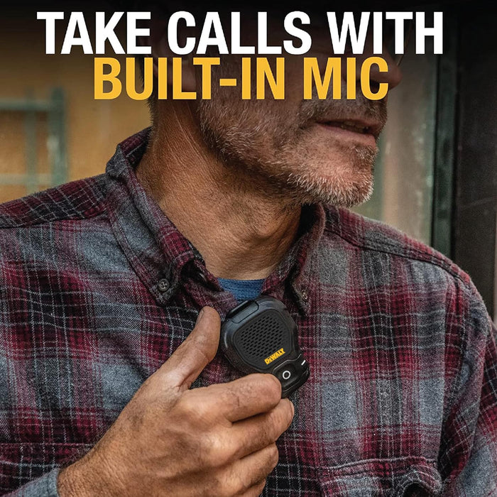 DEWALT Wearable Bluetooth Speaker [Black Edition]