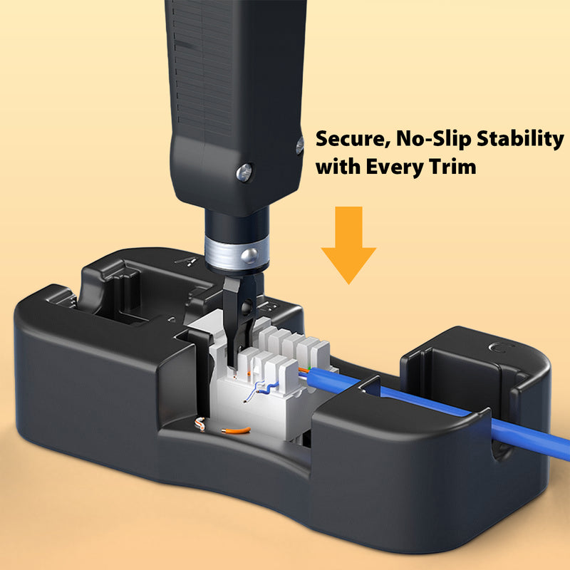 Heavy-Duty Keystone Jack Punch-Down Tool Stand for RJ45 & RJ11 Terminations
