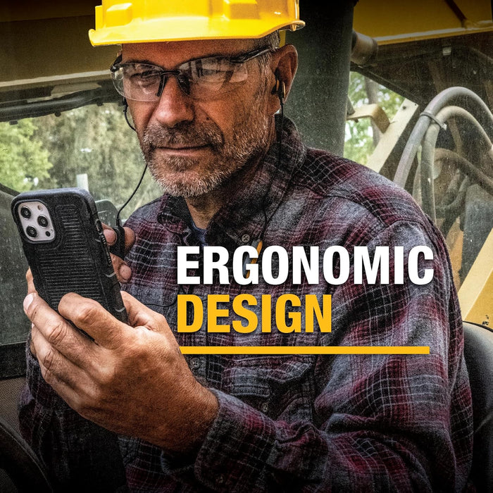 DEWALT Heavy Duty Strong Magnetic for iPhone - Case Fits MagSafe, Drop Resistant Impact Protective Back Cover, Shockproof Slim Fit, Matte Black