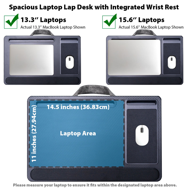 Cyberguys Lap Desk for 15.6" Laptop with Cushion Base