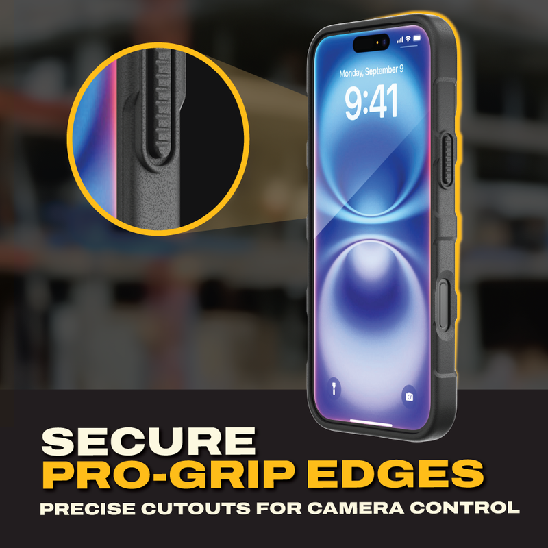 DEWALT iPhone 17 Air/Pro/Pro Max Magnetic Case – Rugged Shockproof Cover w/Stand