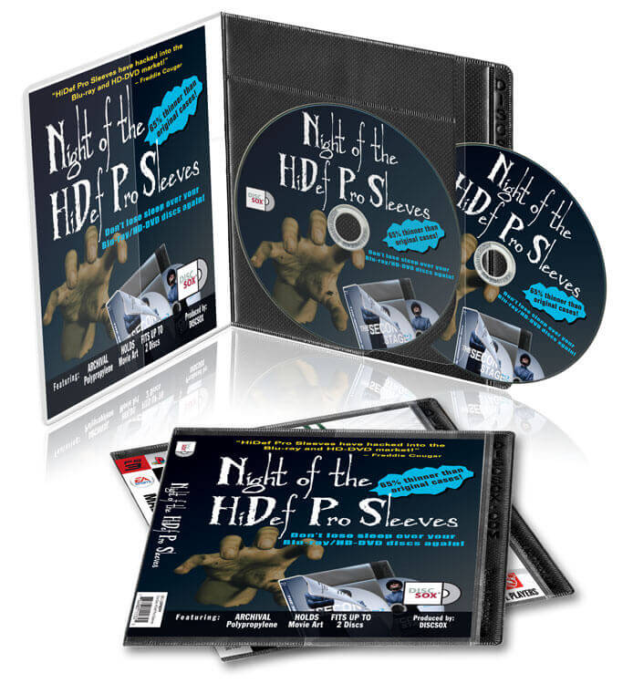 DiscSox HiDef Pro Sleeves for Blu-Ray & HD DVD Storage – 25-Pack