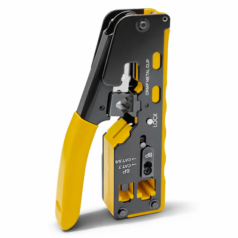 Cyberguys All-in-One Ethernet Crimping Tool, Pass-Through RJ45 with Cutter