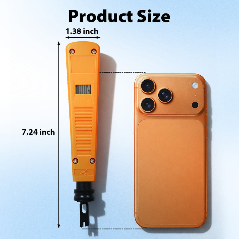 Cyberguys Punch Down Tool with 110 Blade, Adjustable Impact