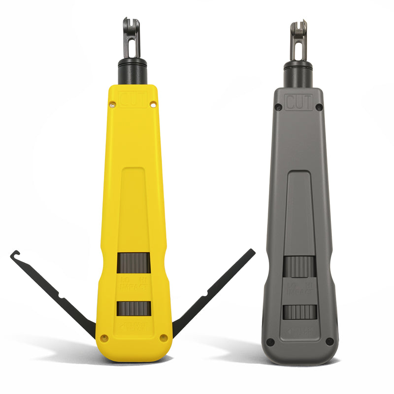 Cyberguys Punch Down Tool with 110 and 66 Blades, Adjustable Impact