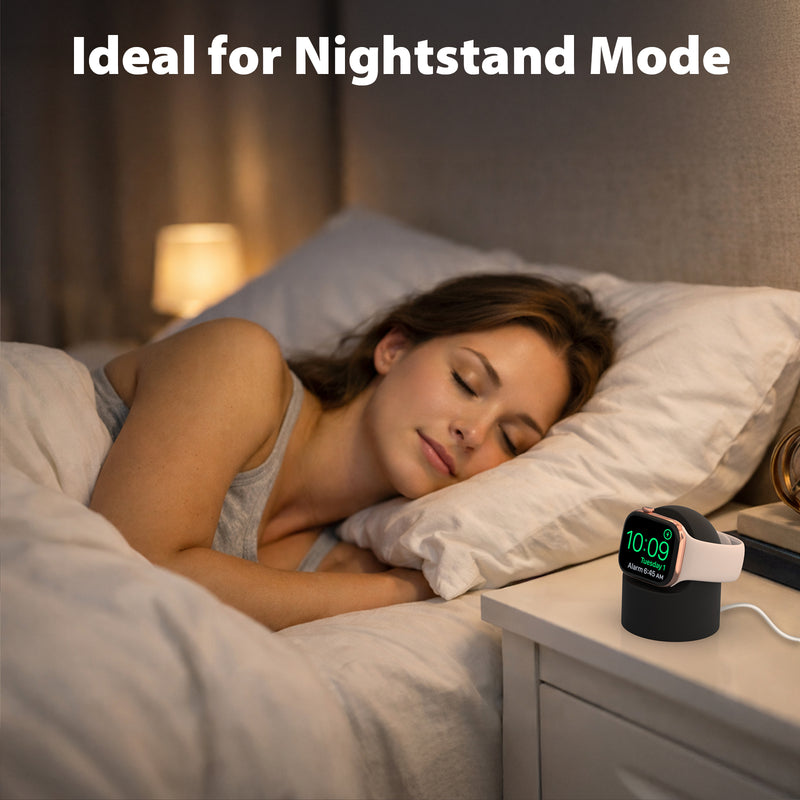 Cyberguys Apple Watch Silicone Charger Stand