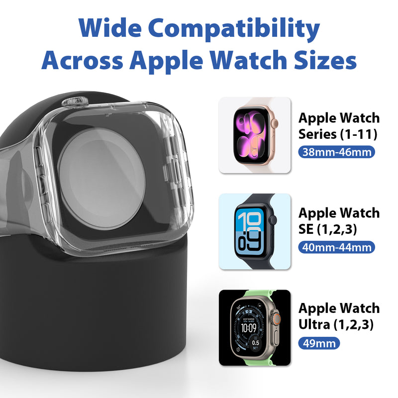 Cyberguys Apple Watch Silicone Charger Stand