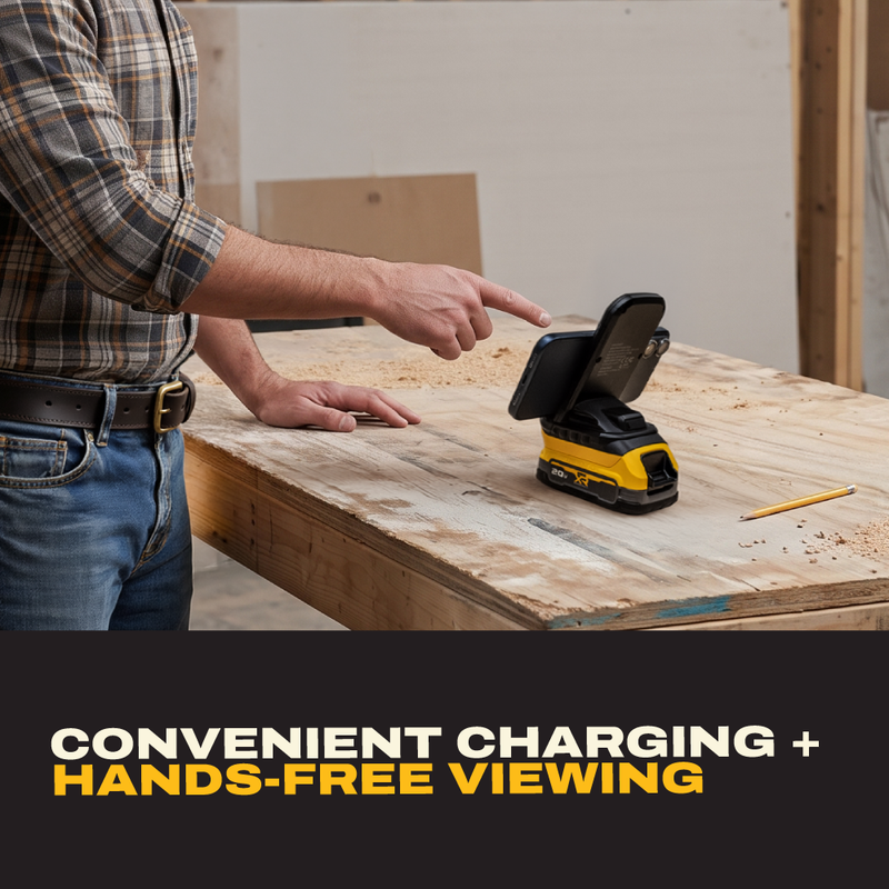 DEWALT Wireless Charger Stand – Compatible with DEWALT 20V MAX Batteries