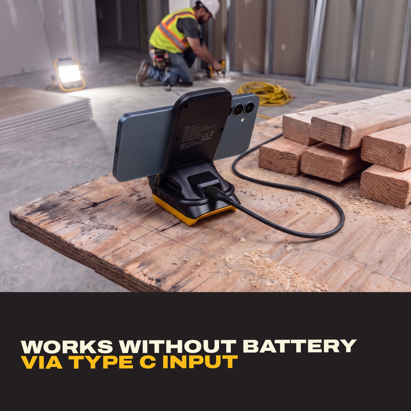 DEWALT Wireless Charger Stand – Compatible with DEWALT 20V MAX Batteries