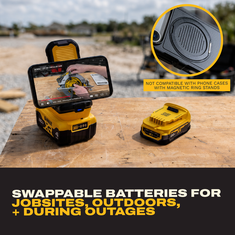 DEWALT Wireless Charger Stand – Compatible with DEWALT 20V MAX Batteries